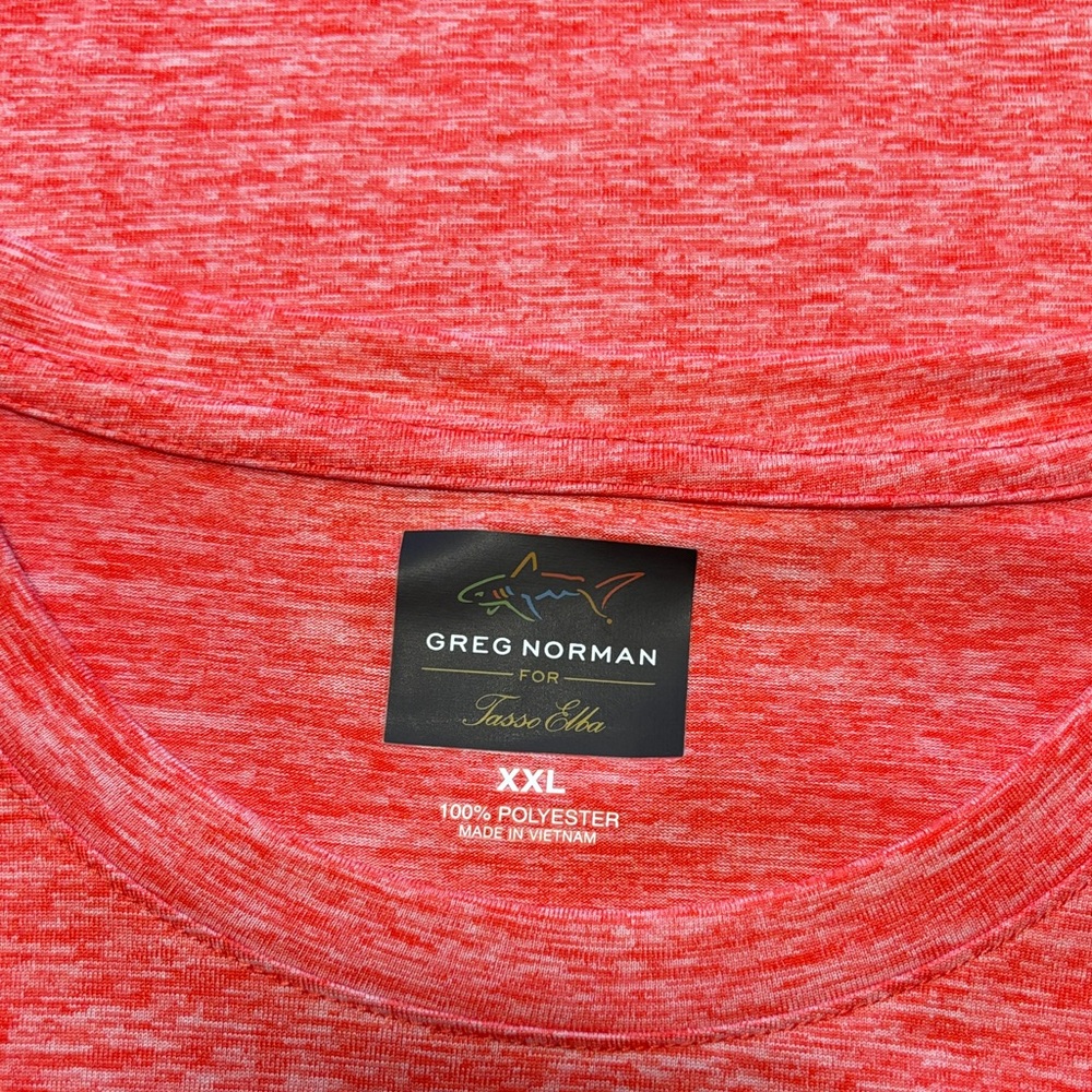 Greg Norman sport shirt 
Salmon color